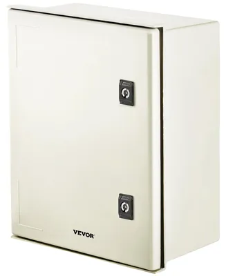 Obrázek produktu pro Ocelová skříň VEVOR NEMA, 16 x 12 x 8\'\' Rozváděčová skříňka NEMA 4X ze skelných vláken, vodotěsná a prachotěsná, IP66, elektrická připojovací skříňka pro venkovní/vnitřní použití, s montážní deskou (40 x 30 x 20 cm)