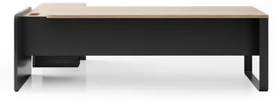 Produktbild von Grau-Beiger Chefschreibtisch Moderner Bürotisch Holzmöbel