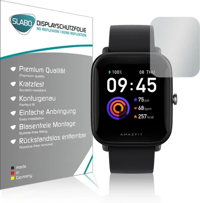 Produktbild von 4x Slabo Displayschutzfolie für Amazfit Bip U | Amazfit Bip U Pro MATT "No Reflexion" (verkleinerte Folien) Displayfolie Schutzfolie Folie