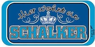 Produktbild von Türschild - Hier wohnt ein Schalker - 308134