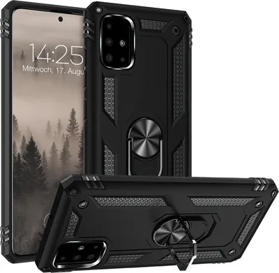 Produktbild von Armor Outdoor Handyhülle für Samsung Galaxy A51 Handy Panzer Case Cover Schutzhülle Farbe: Schwarz