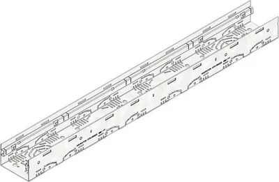 Produktbild von Hauraton Dachfix Steel 115 Entwässerungsrinne Rinnenunterteil Typ 75 1000 mm x 115 mm x 75 mm