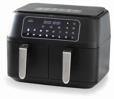 Heißluftfritteuse DuploAir, 9 l, 2400 W, Doppelkorb, Touchscreen