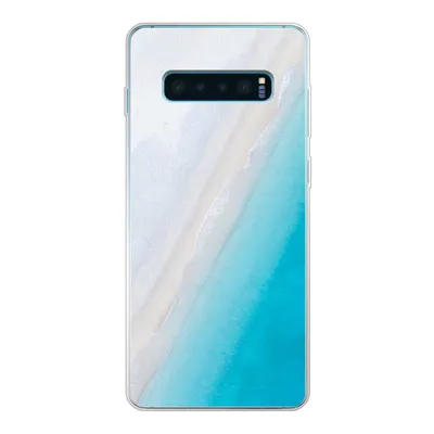 Produktbild von MuchoWow® Handyhülle Schutzhülle Hülle für Samsung Galaxy S10 Lite Strand - Meer - Blau Silikon Softcase Handy Hülle - Schutz