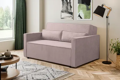 Zdjęcie produktu dla Sofa VESSA amerykanka 2 osobowa funkcja spania rozkładana 200x130 różowa