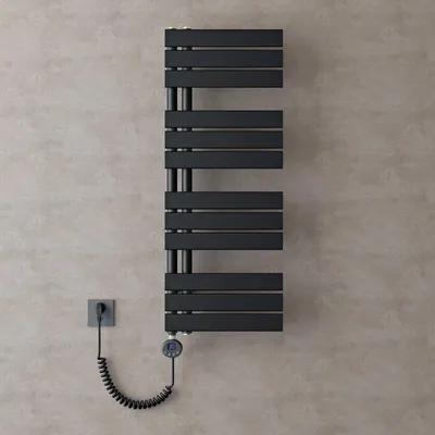 Produktbild von doporro Heizkörper Bad Handtuchheizkörper 104x40cm Badezimmer Badheizkörper Badheizung Handtuchtrockner Handtuchwärmer Anthrazit mit Heizstab 600w