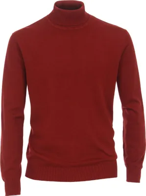 Produktbild von REDMOND Casual Herren Pullover Langarm Rollkragen Comfort Rot L
