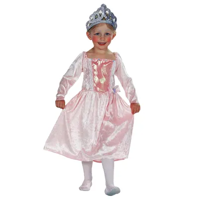 Produktbild von Kinder Prinzessin Kostüm mit Krone & Stab / Größe: 104
