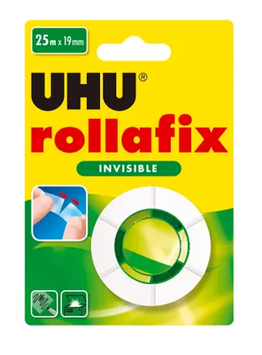 Productafbeelding van UHU Kleefband, rollafix, transparant, 19 mm x 25 m