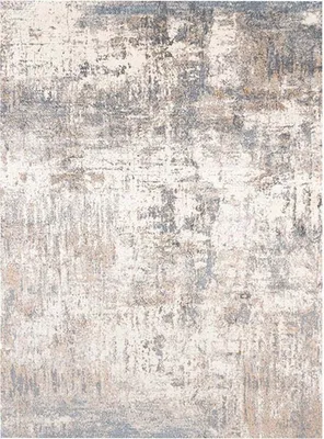 Image de Volero - Tapis Abstrait Lavable - Misha Grunge Crème/Gris - 230x330cm
