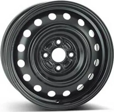 Productafbeelding van 15-inch stalen velg ALCAR, 15" x 6", 4x100 boutgaten, ET45, 54.00mm naafdiameter, zwarte velg
