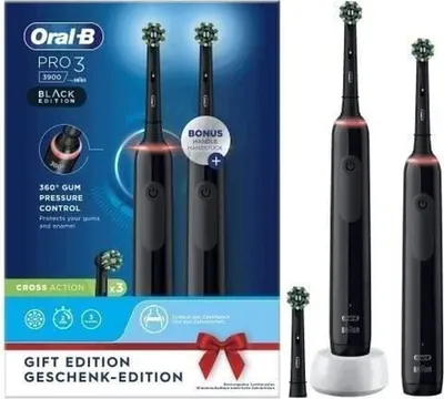 Produktbild von Oral-B PRO 3 3900 Duopack Black Edition JAS 22