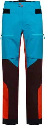 Hardshellhose "Supercouloir GTX Pro Pant M" von La Sportiva in Blau; Rot und Schwarz; geeignet für Herren.