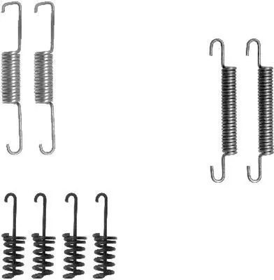 Image de Jeu d'accessoires mâchoires de frein de stationnement HELLA pour MERCEDES G-KLASSE (W463)