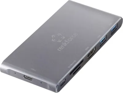 Produktbild von Renkforce RF-4599772 USB-C® Dockingstation Passend für Marke Dockingstations: Universal M.2 SSD Steckplatz, integrierte