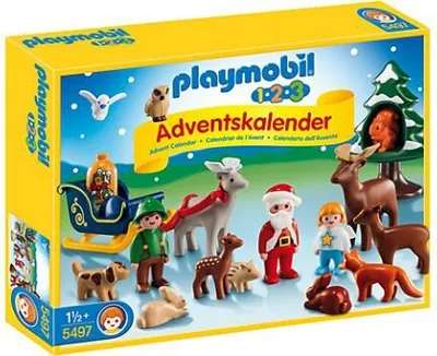 Produktbild von PLAYMOBIL 1.2.3.  Adventskalender 2017 Waldweihnacht
