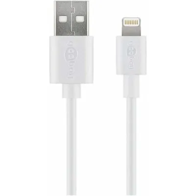 Produktbild von Goobay 54600, 1 m, Lightning, USB A, Männlich, Männlich, Weiß
