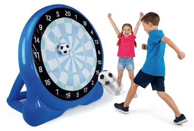 Produktbild von EASYmaxx Fußball-Dartscheibe aufblasbar 156cm blau inkl. 2 Fußbälle