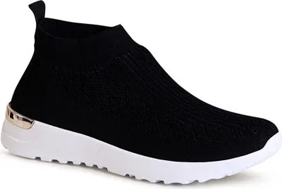 Produktbild von topschuhe24 2065 Damen Sneaker Light Slipper, Farbe:Schwarz, Größe:38 EU
