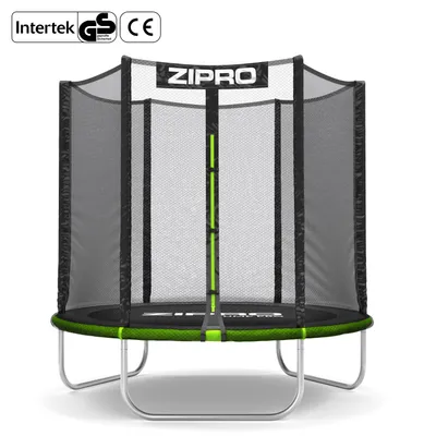 Produktbild von ZIPRO Trampolin Jump Pro Out | 6FT Ø 183 cm | Gartentrampolin Kindertrampolin Komplett-Set inkl. Außennetz, Randabdeckung, Outdoor, Grün