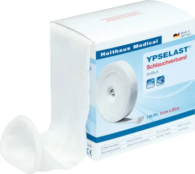 Produktbild von YPSELAST®  Schlauchverband, 8   cm x 20 m, Gr 6  Bein / Kinderkopf | Packung (1 Stück) - 4251240885414