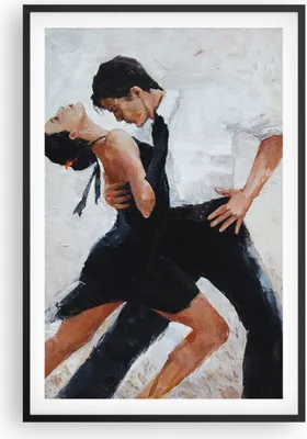 Produktbild von Gerahmtes Poster - Schwarzer Rahmen - tanzen sie - 61x91,5 cm - Wand Bild - Wanddeko - Wandbilder - Kunstposter - Wandposter - Bilderrahmen - Bilder - Kunstdruck - Wandbild - P2BPA61x91-3771