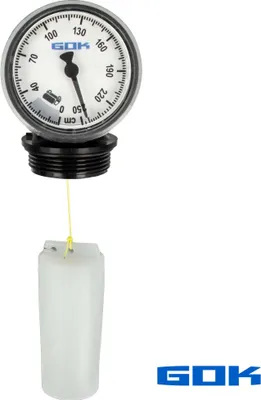 Produktbild von GOK Füllstandsanzeiger FSA Messbereich 0 - 250 cm Höhe, Anschluss AG 2, geruchsdicht, 15 277 00