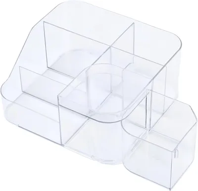 Imagen del producto de Organizador de maquillaje con cajón, transparente, de gran capacidad, para cosméticos y joyas