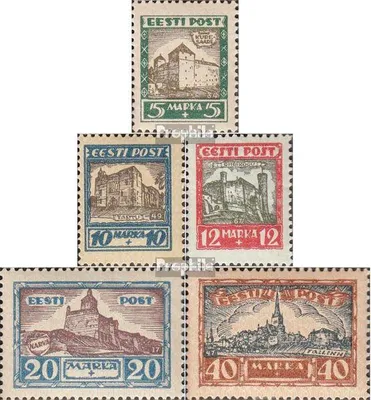 Produktbild von Briefmarken Estland 1927 Mi 63-67 (kompl.Ausg.) gestempelt Wohlfahrt