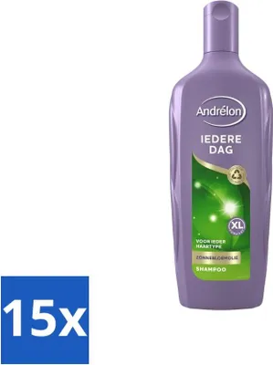 Image de Andrélon - Chaque jour - Shampooing - 450 ml - Pack avantage - 15 pièces