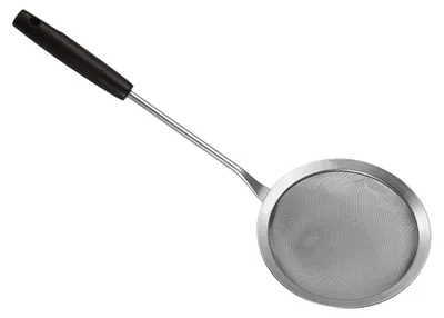 Produktbild von Feinmaschiges Edelstahl-Sieb mit abgerundetem Rand, Küchensieb für Lebensmittel, Tee, Saft, Mehl, Sojadrink