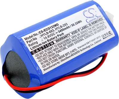 Produktbild von TECHTEK Akku Kompatibel mit [Biocare] ECG-1200, ECG-1201, ECG-1210 Ersetzt HYLB-293, für HYLB-683