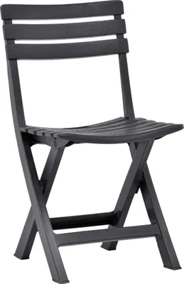 Produktbild von vidaXL Klappbare Gartenstühle 2 Stk. Kunststoff Anthrazit