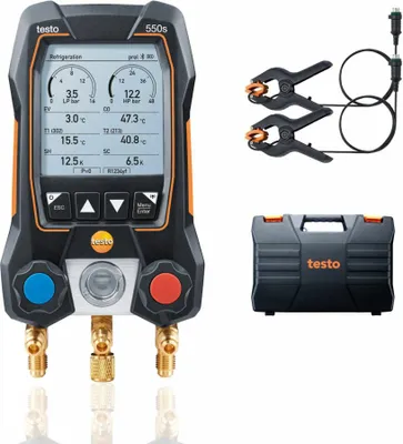 Produktbild von testo Kältemittel-Messgerät 550s Basis Set (0564 5501)