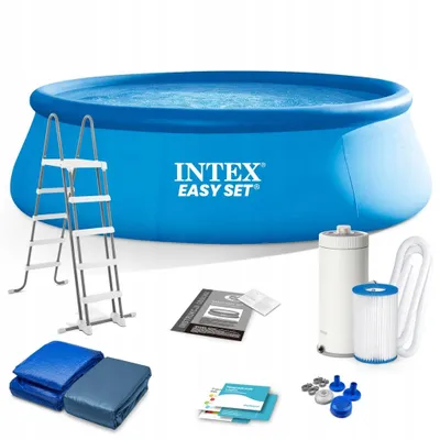 Produktbild von INTEX Quick Up Pool Komplettset Easy SetØ 457x122cm + Filterpumpe Swimmingpool