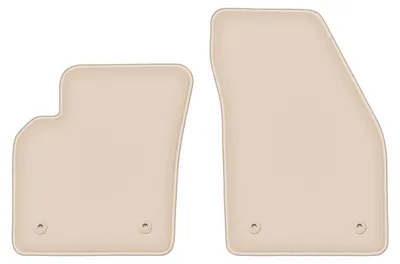 Produktbild von DURBAN Beige Velours-Fußmatten vorne für Volvo C70 II Coupé (2005-2013)