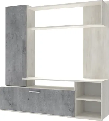 Produktbild von nabbi Obývacia stena Kalina - white wood / betón