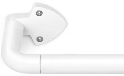 Immagine prodotto di Tirante per tende estensibile, lunghezza da 81 a 152 cm, diametro 19 mm, bianco, per la decorazione delle finestre