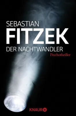 A book cover with a spotlight effect and smoke.