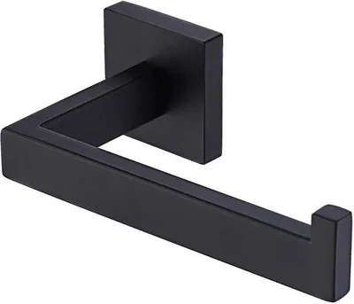Produktbild von Toiletrolhalter aus Edelstahl, schwarz, Wandhalterung
