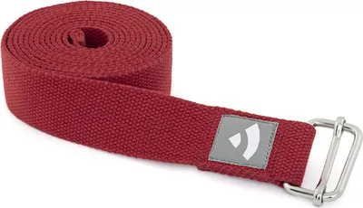 Produktbild von Yogagurt mit Schiebeschnalle ASANA BELT 2,5m, Metall weinrot