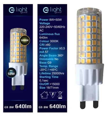 Immagine prodotto di Lampadina LED 7W G9 calda Eko-light EKZA336