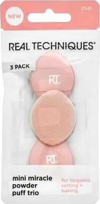 Immagine prodotto di Real Techniques Mini Miracle Powder Puff Trio houbička na pudr