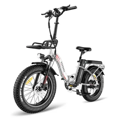 Produktbild von 20*4.0Zoll Aluminiumlegierung E-Bike Klappräder mit Samsung-Akku 48V 30Ah bis zu 180km 250W Motor Pedelec Citybike Elektrofahrrad Wasserdicht Weiss