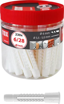 Image de TOX Chevilles universelles Deco 6/28 en boîte ronde a 230