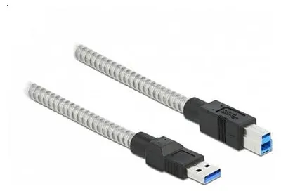 Image de Delock USB 5 Gbps Kabel Typ-A Stecker zu Typ-B Stecker mit Metallmantel 2 m