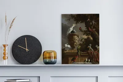 Obrázek produktu pro OneMillionCanvasses® - Obraz na plátně - Zvěřinec - Malba, Melchior d'Hondecoeter, nástěnný obraz, nástěnné dekorace obrazy do obývacího pokoje, 30x40cm