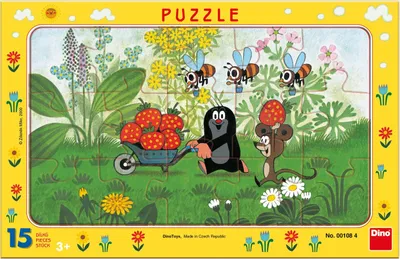 Produktbild von Puzzle Maulwurf auf einer Reise 15 Teile