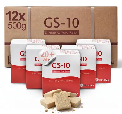 Produktbild von GS-10 Emergency Food | 12 x 500 Gramm Einheit Langzeitnahrung