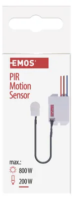 Image de Capteur PIR (détecteur de mouvement) IP20 800W, blanc 70196